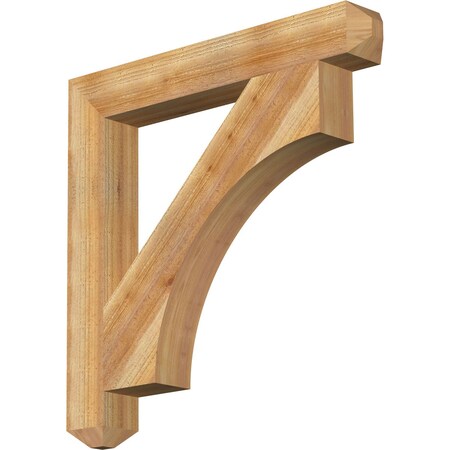 Ekena Millwork Westlake Craftsman Rough Sawn Bracket, Western Red Cedar, 4"W x 30"D x 30"H BKT04X30X30WTL04RWR